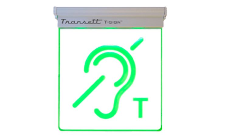 Tonax T-sign - lysende skilt med teleslynge ikon