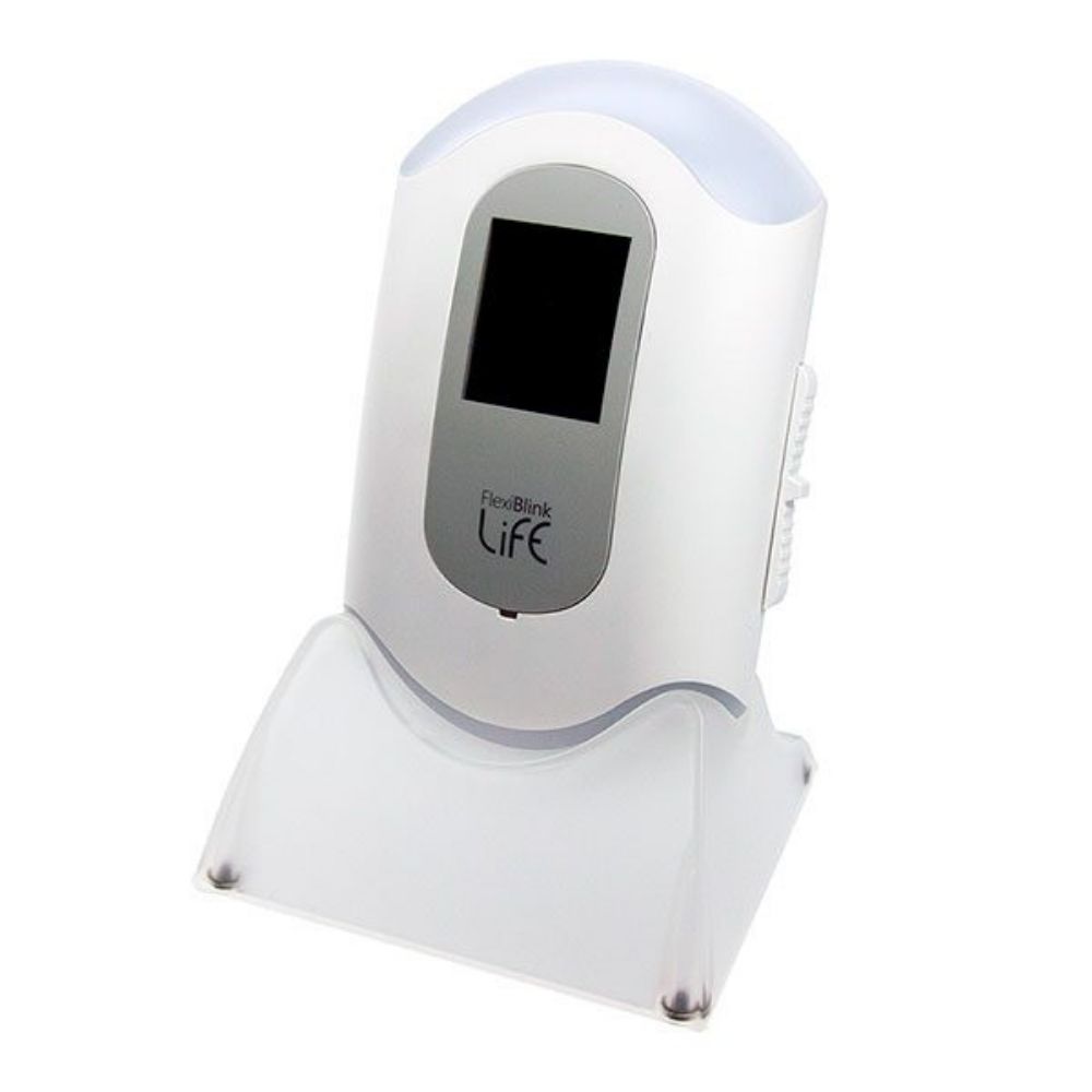 Aurora er en varslingsmodtager/alarm, der modtager trådløse signaler fra FlexiBlink LIFE detektorer/sendere installeret i din bolig.