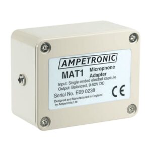 Ampetronic MAT1 Unbalanced to balanced mic adaptor