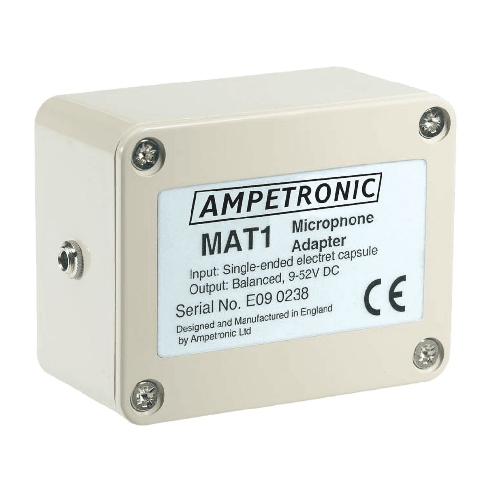 Ampetronic MAT1 Unbalanced to balanced mic adaptor