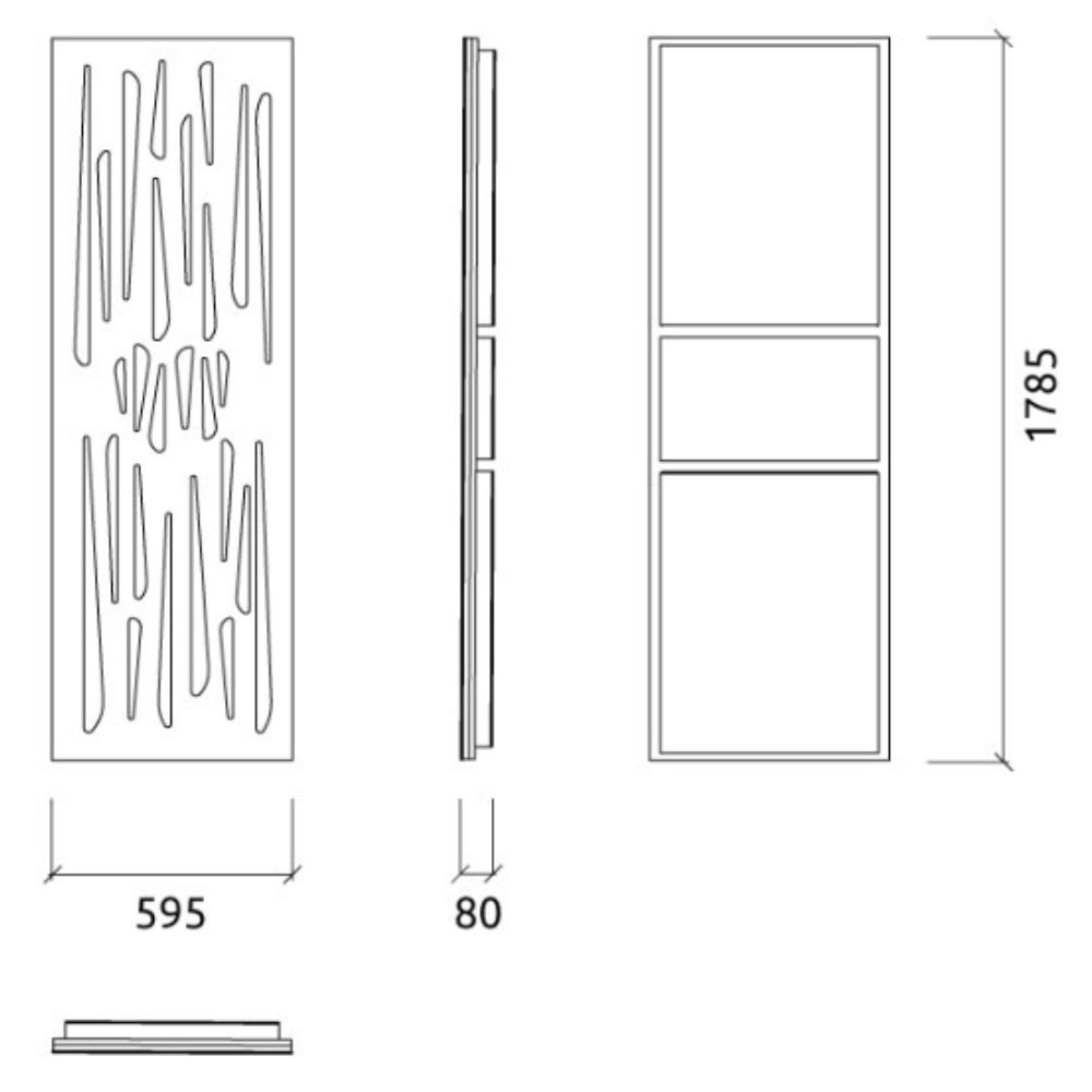 Antares XL Bass Trap Vægpanel til lydstudier og andre lydrum | Dimensioner