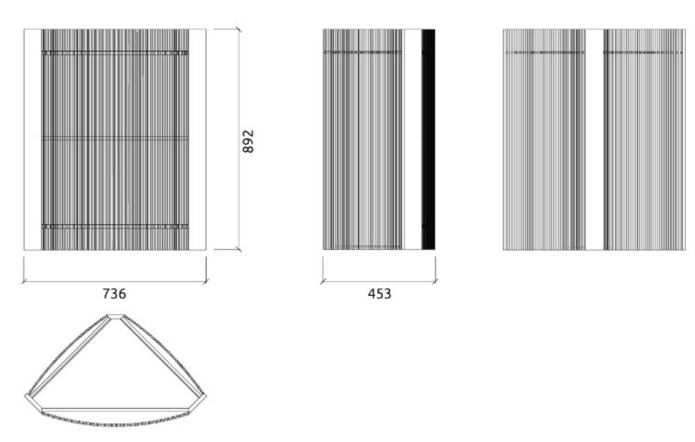 Artnovion Eiger Sub Trap - Stand alone akustikenhed til absorption af meget lave frekvenser; Dimensioner