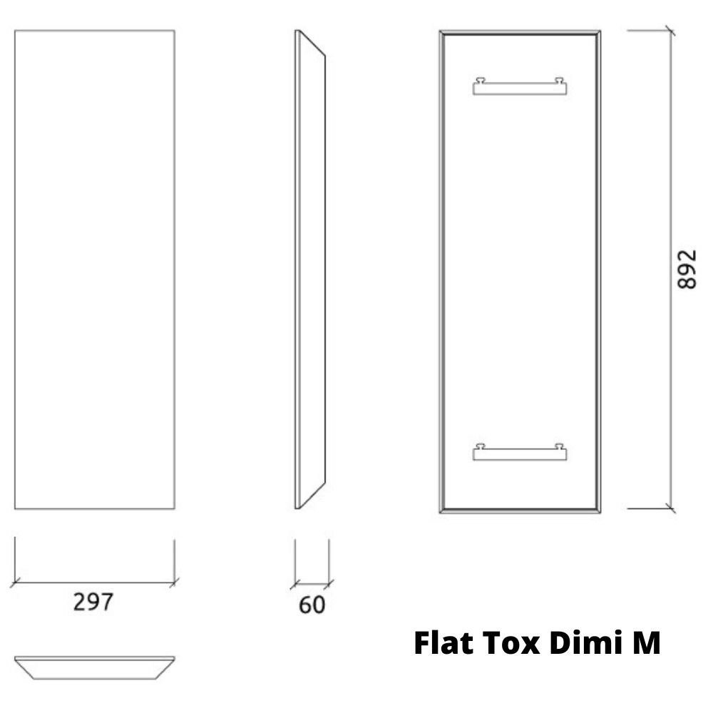Artnovion Flat Tox Dimi M Absorbent | Jan Morel Design; Dimensioner
