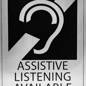 Assistive listening notification signage kit - tilbehør til Listen Technologies