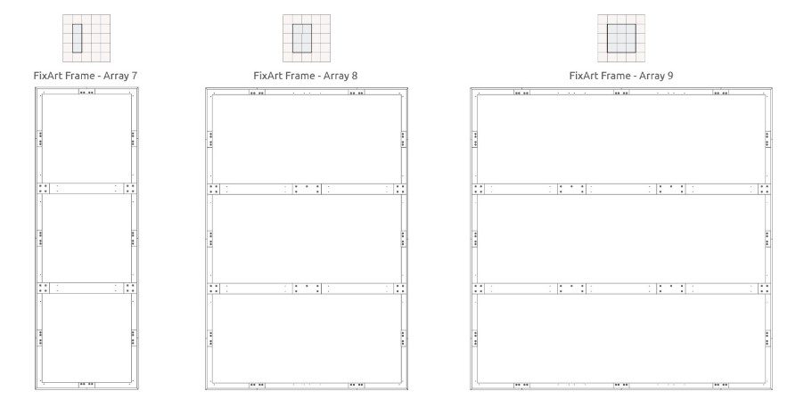 Fixart Frame array 7, 8 og 9
