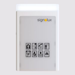 Signolux Alarmmodtager, hvid - med lys og lyd