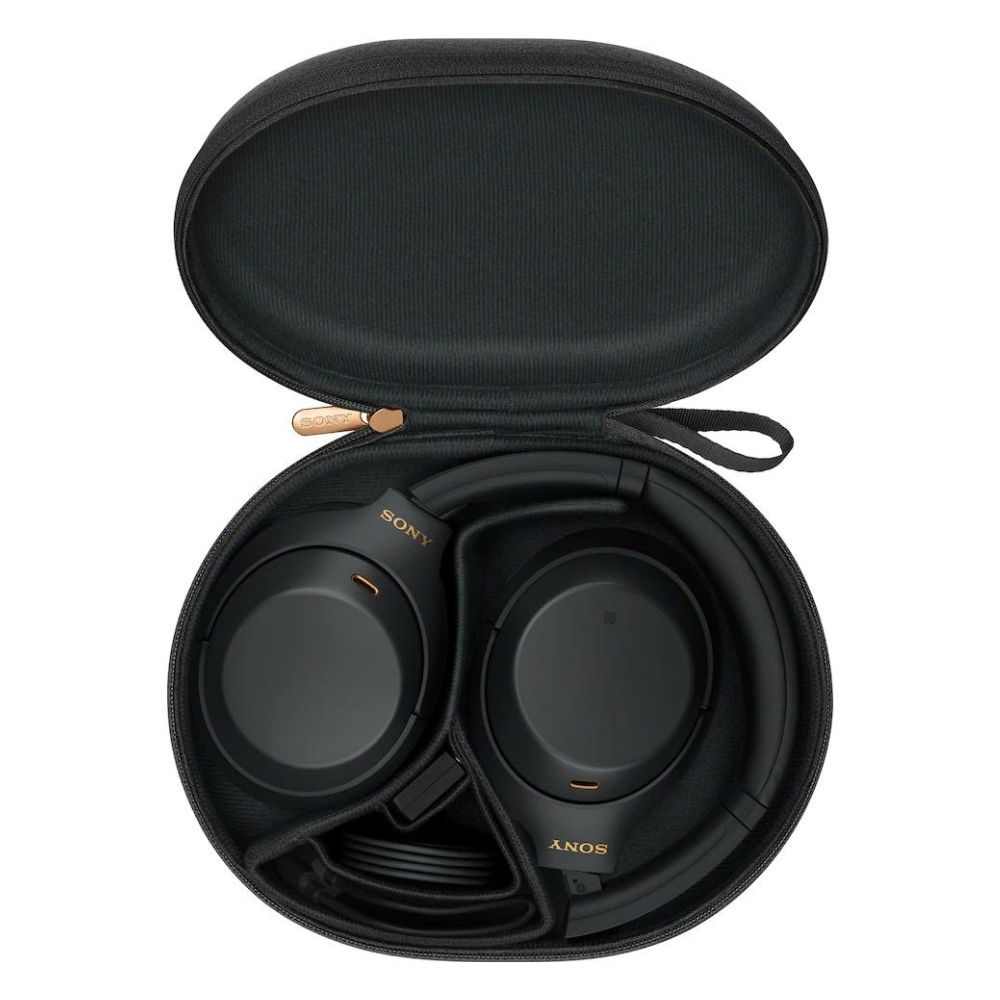Sony WH-1000XM4 Headset med støjreduktion, sort. Egnet til mennesker med hørevanskeligheder.