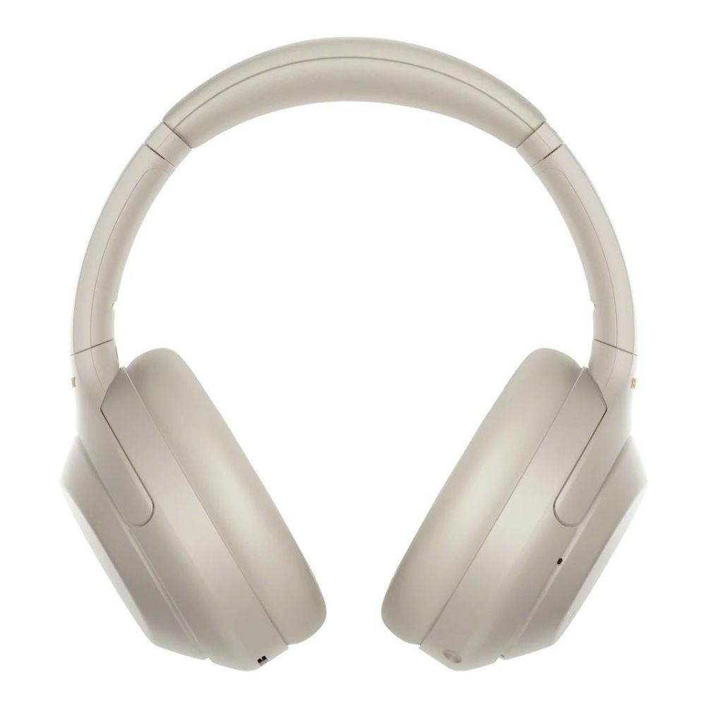 Sony WH-1000XM4 Headset med støjreduktion, sølvfarvet. Egnet til mennesker med hørevanskeligheder.