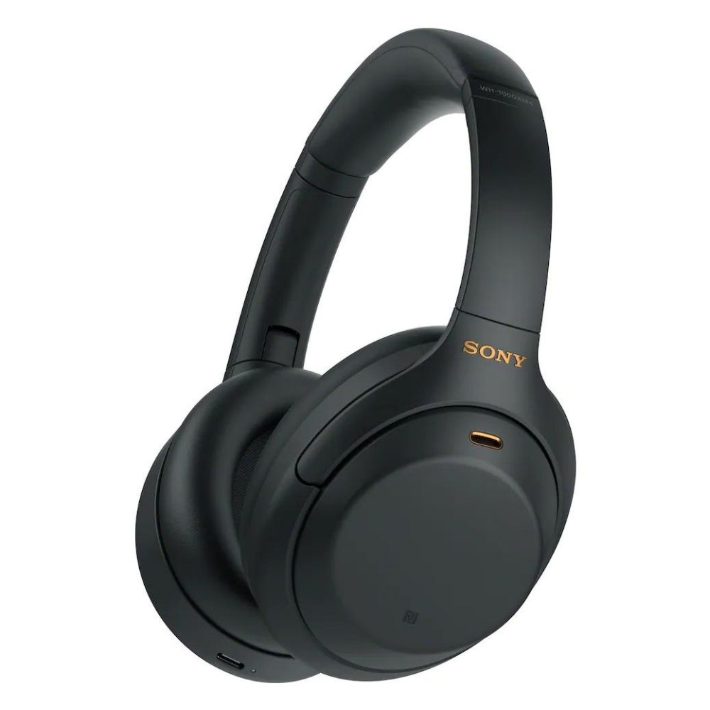 Sony WH-1000XM4 Headset med støjreduktion, sort. Egnet til mennesker med hørevanskeligheder.