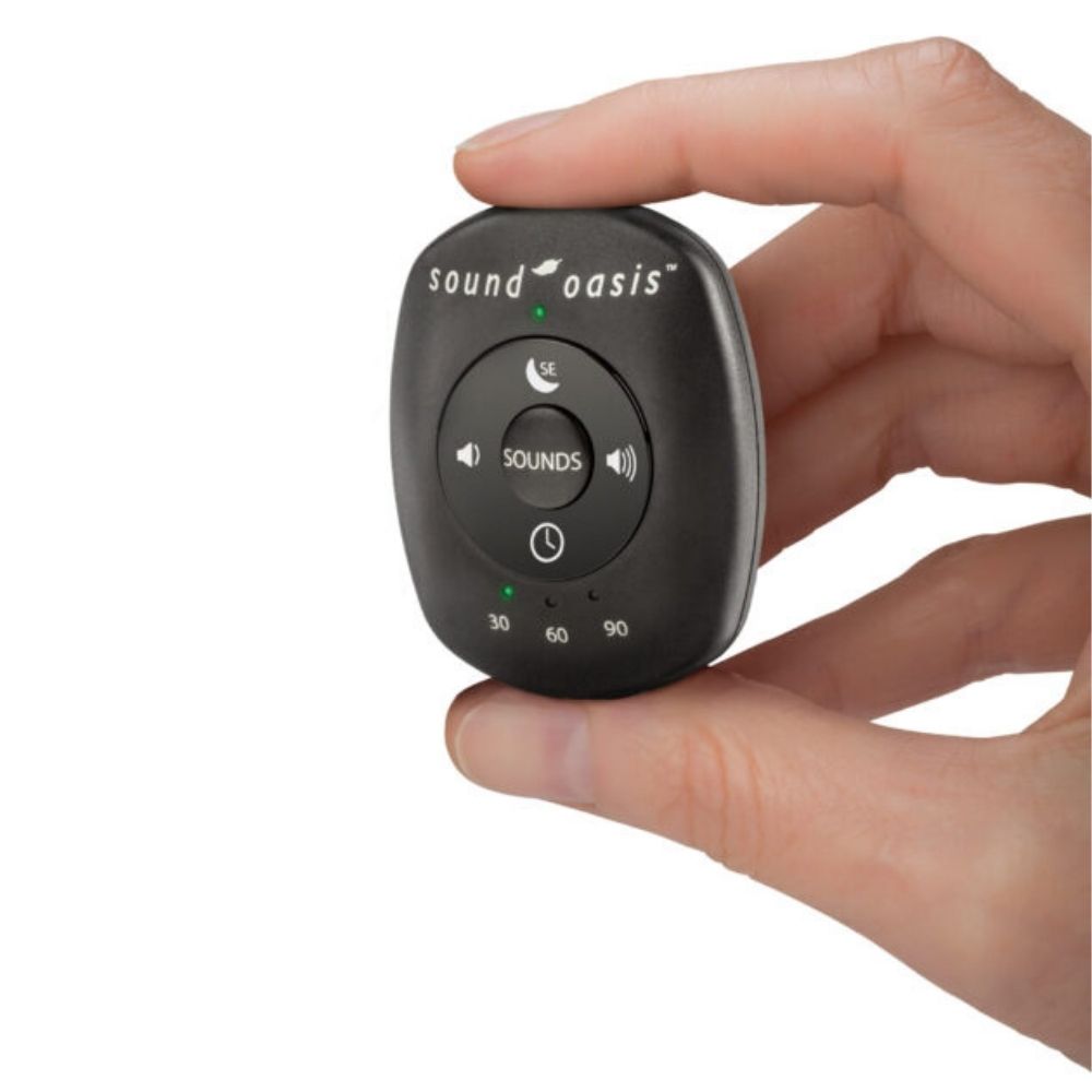 Sound Oasis S-002 mini lydterapi-apparat for tinnitus. God ved søvnbesvær, stress, afslapning m.m.